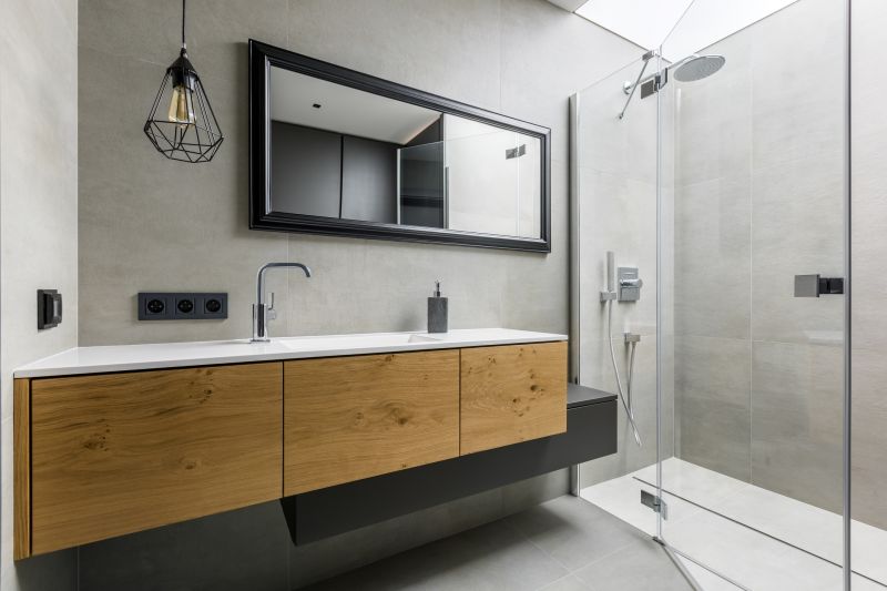 Floating Vanity with Under-Cabinet Lighting